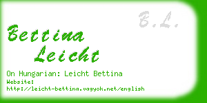 bettina leicht business card